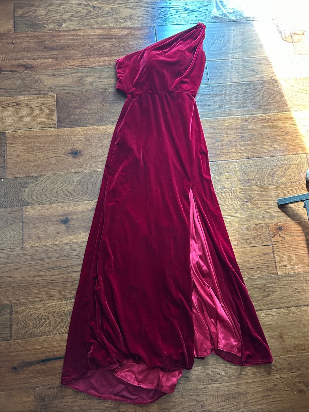 Cocomelody Sheath Sweep-Brush Train Velvet Bridesmaid Dress Formal Dress CB0537